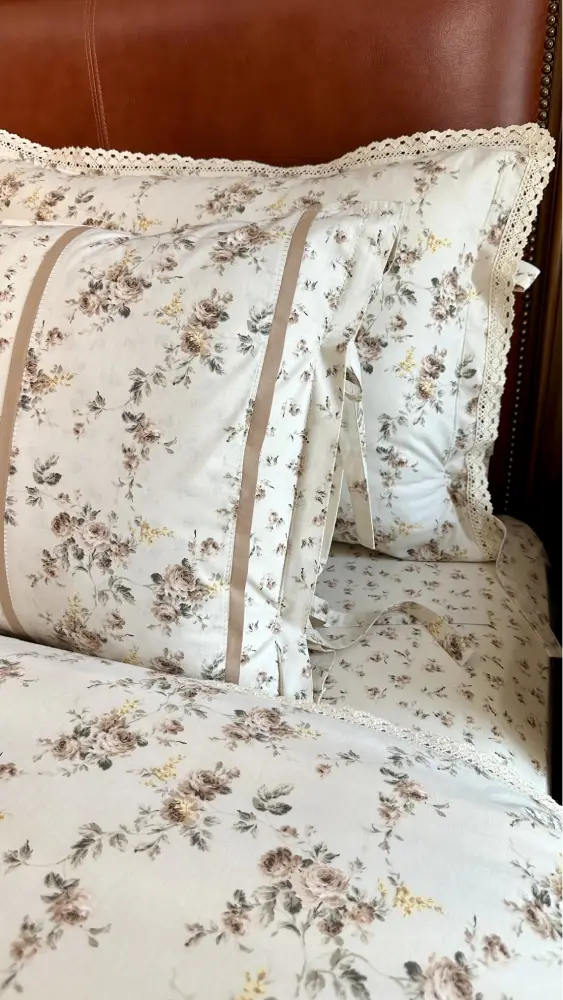 Gülfem Bej Pikeli Nevresim Takımı